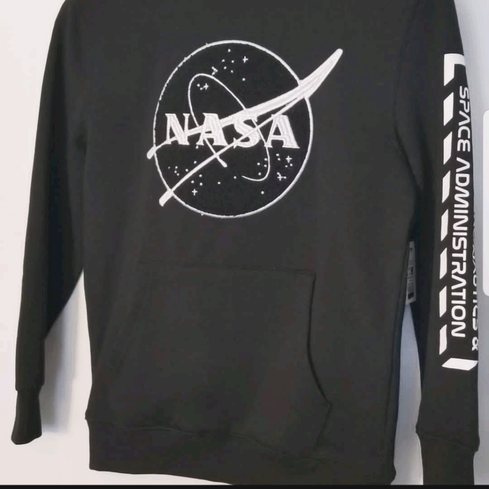 NASA Embroidered Logo Hoodie